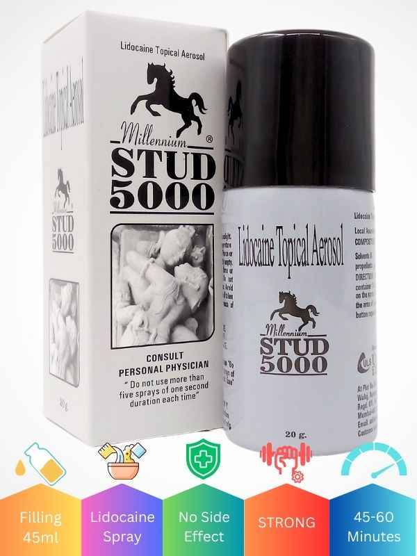 Stud 5000 Delay Spray For Men - Fast Acting Strong Effect